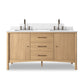 Porter Double Vanity - Satin Light Wash Oak Veneer