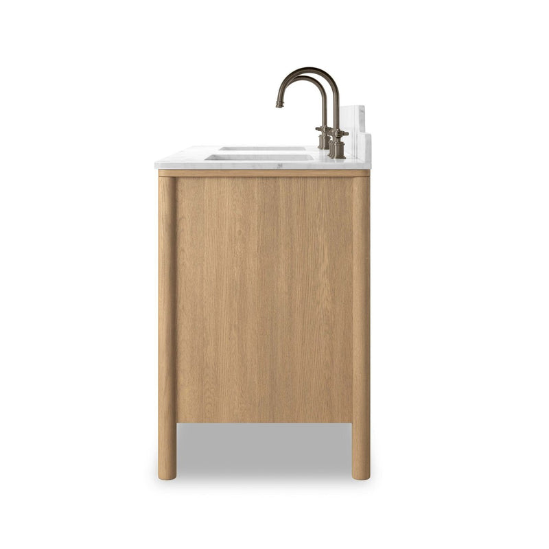 Porter Double Vanity - Satin Light Wash Oak Veneer