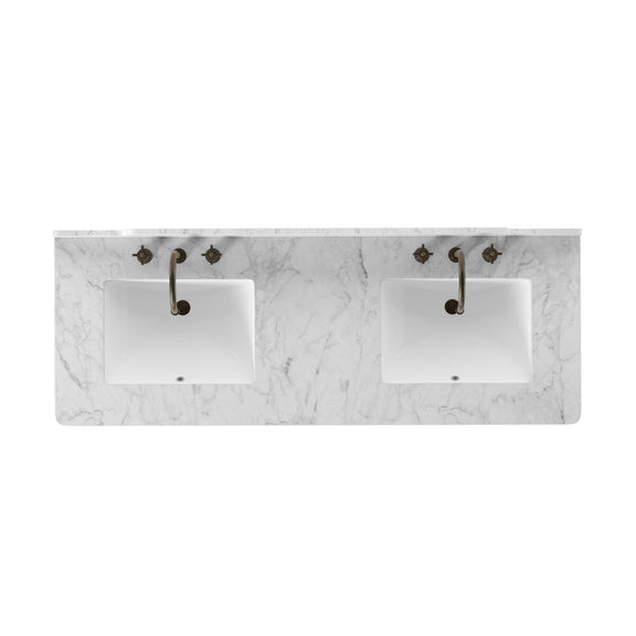 Porter Double Vanity - Satin Light Wash Oak Veneer