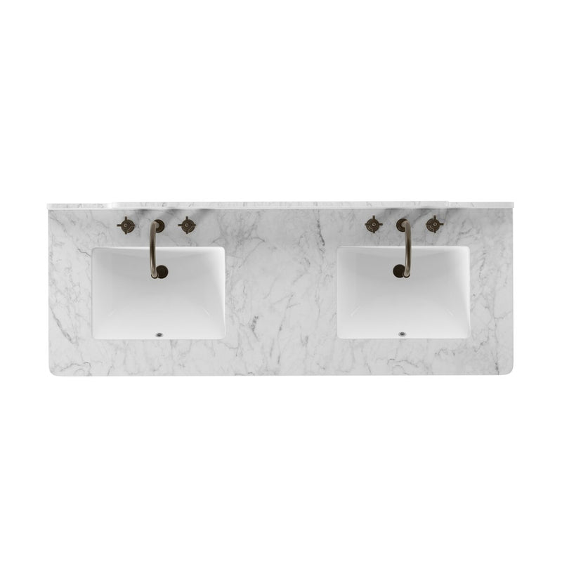 Porter Double Vanity - Satin Light Wash Oak Veneer