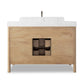 Porter Single Wide Vanity - Satin Light Wash Oak Veneer