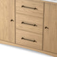Porter Single Wide Vanity - Satin Light Wash Oak Veneer