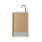 Porter Single Wide Vanity - Satin Light Wash Oak Veneer