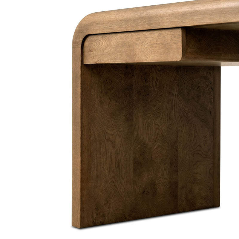 Daven Desk - Rye Medium Burl Oak Veneer