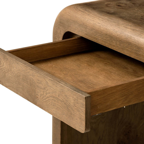 Daven Desk - Rye Medium Burl Oak Veneer