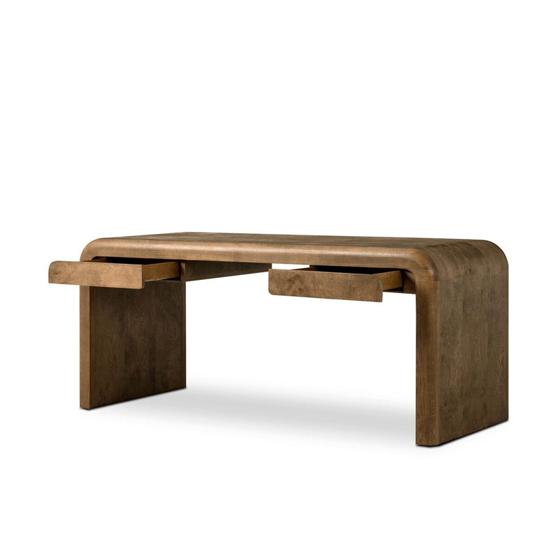 Daven Desk - Rye Medium Burl Oak Veneer