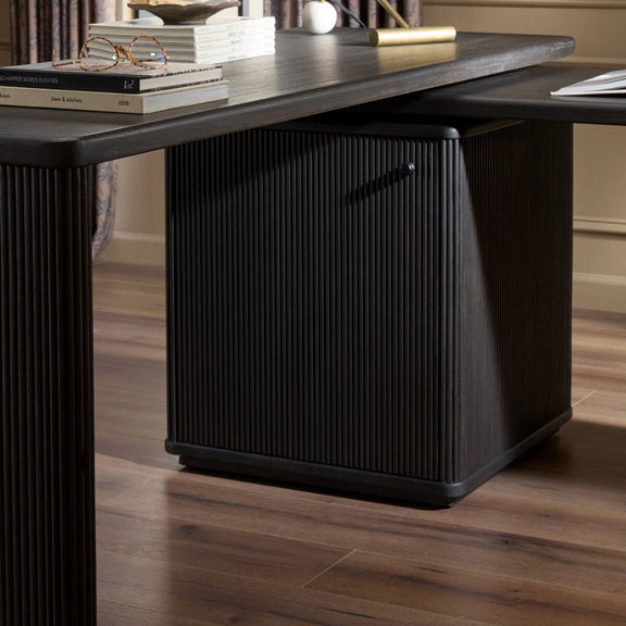 Weston Rotating Desk - Black Parawood