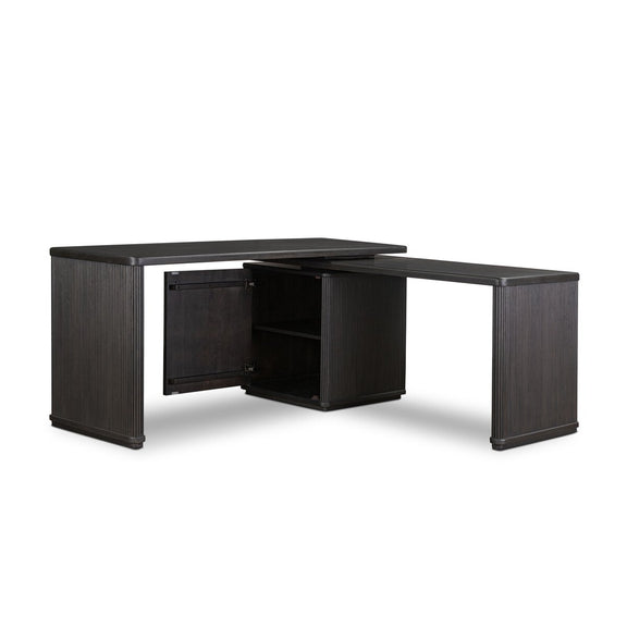 Weston Rotating Desk - Black Parawood