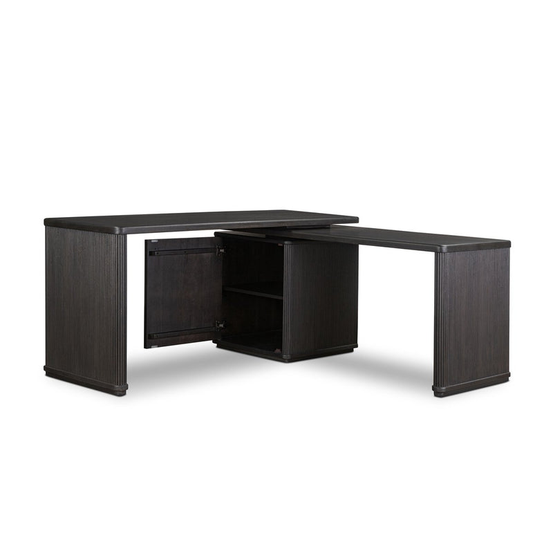 Weston Rotating Desk - Black Parawood