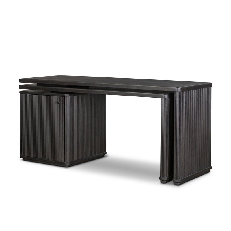 Weston Rotating Desk - Black Parawood