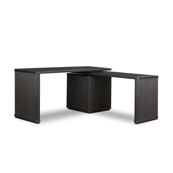 Weston Rotating Desk - Black Parawood