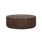 Ridge Outdoor Coffee Table - Stained Saddle Brown-teak Root