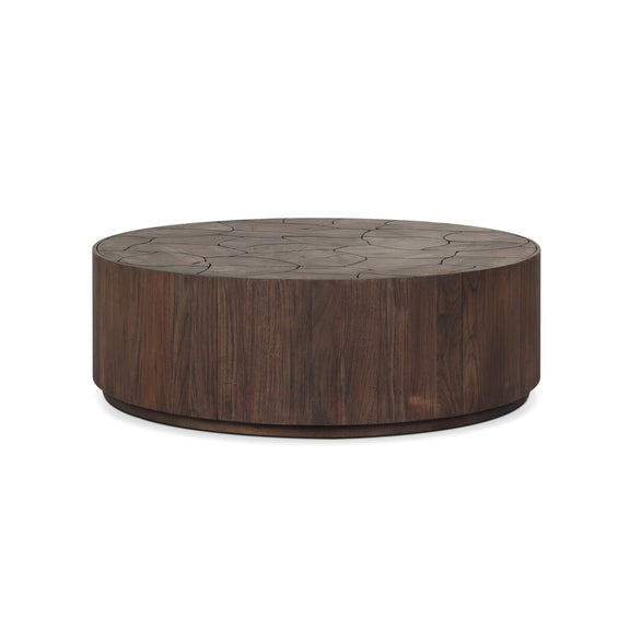 Ridge Outdoor Coffee Table - Stained Saddle Brown-teak Root