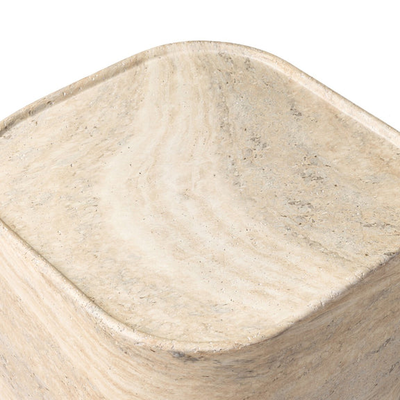 Manor Outdoor End Table - Textured Sandy Grey