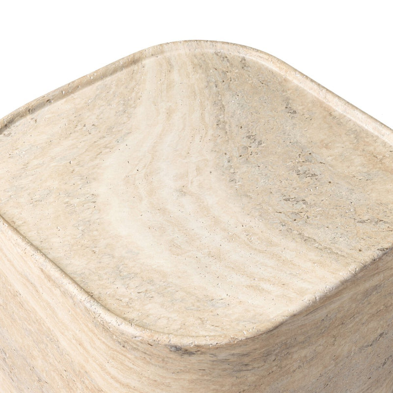 Manor Outdoor End Table - Textured Sandy Grey