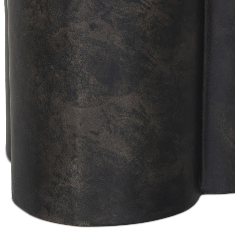 North Outdoor End Table - Distressed Bronze