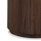 Ridge Outdoor End Table - Stained Saddle Brown-teak Root
