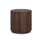 Ridge Outdoor End Table - Stained Saddle Brown-teak Root