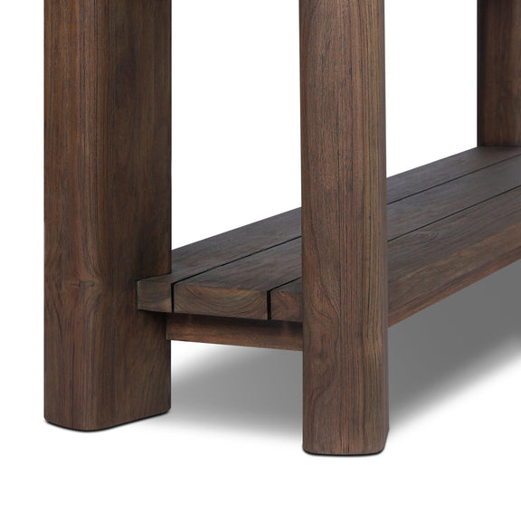 Soho Outdoor Console Table - Stained Saddle Brown