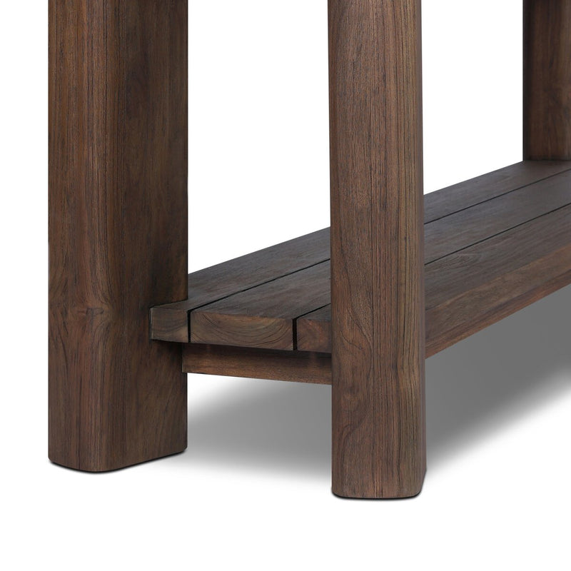 Soho Outdoor Console Table - Stained Saddle Brown