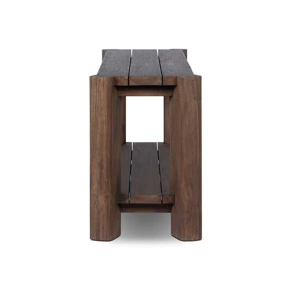 Soho Outdoor Console Table - Stained Saddle Brown
