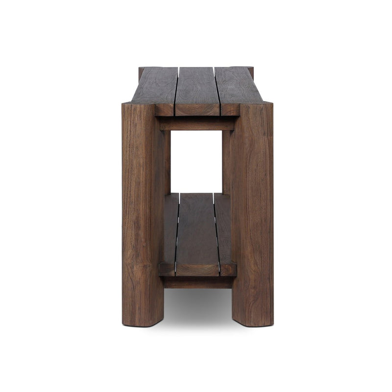 Soho Outdoor Console Table - Stained Saddle Brown