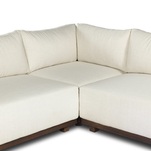 Wayford Outdoor 3-Piece Sectional - Vergo Cream