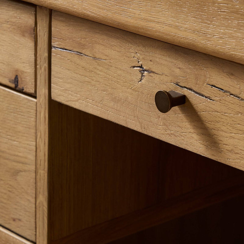Nico Desk - Aged Natural Oak Veneer
