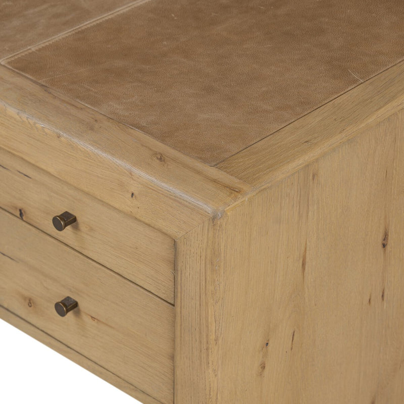 Nico Desk - Aged Natural Oak Veneer
