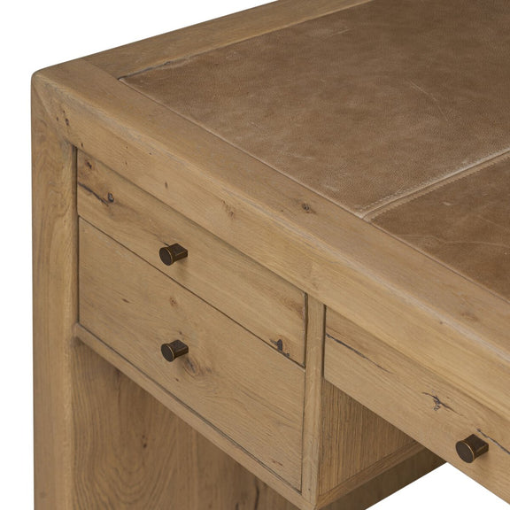 Nico Desk - Aged Natural Oak Veneer