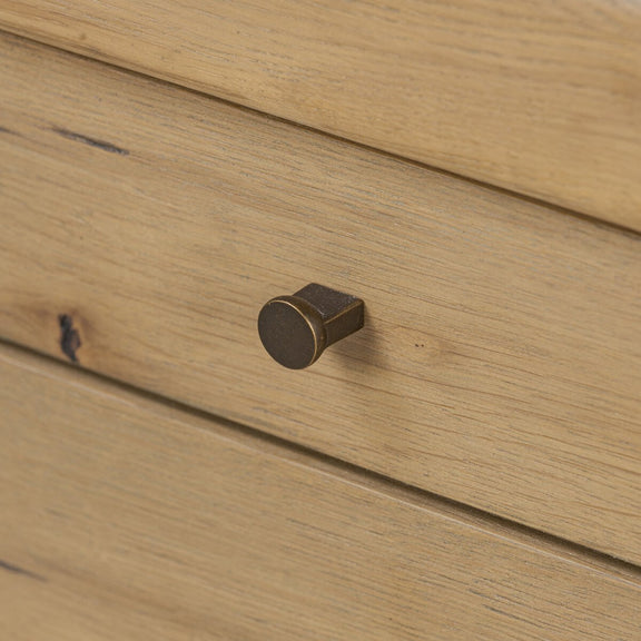 Nico Desk - Aged Natural Oak Veneer