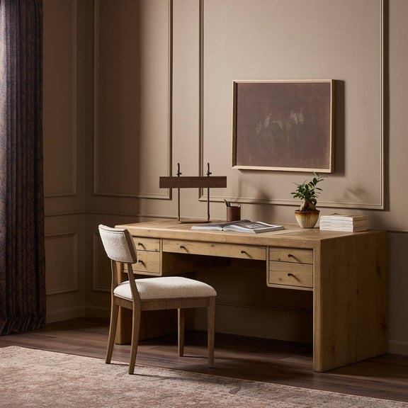 Nico Desk - Aged Natural Oak Veneer