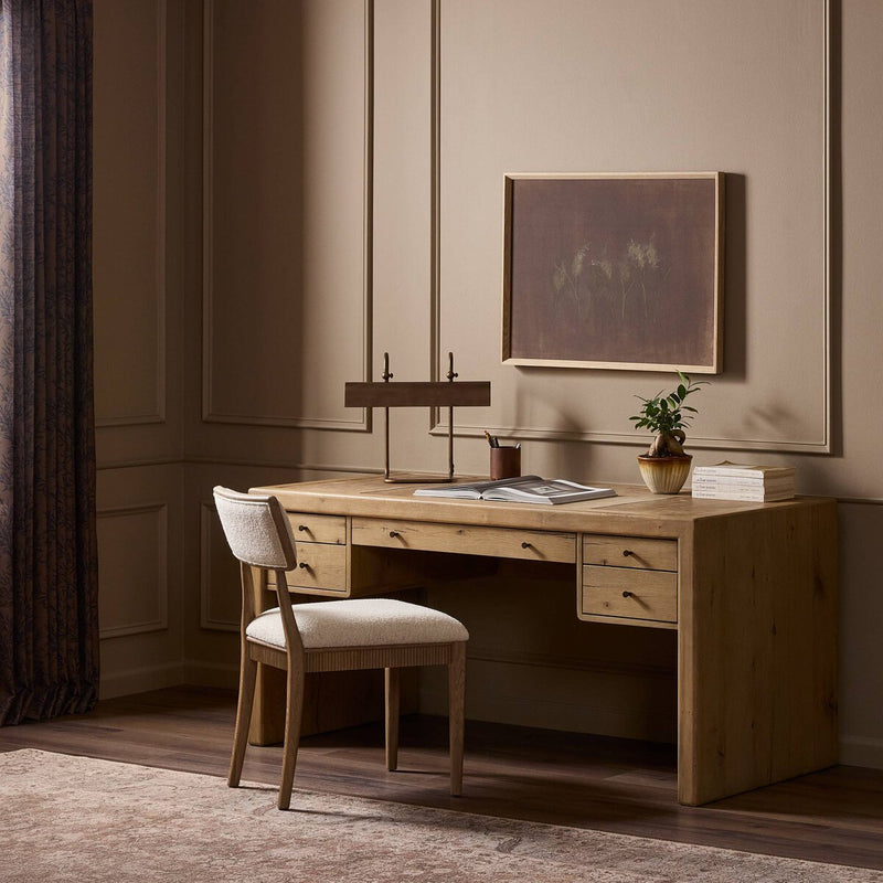 Nico Desk - Aged Natural Oak Veneer
