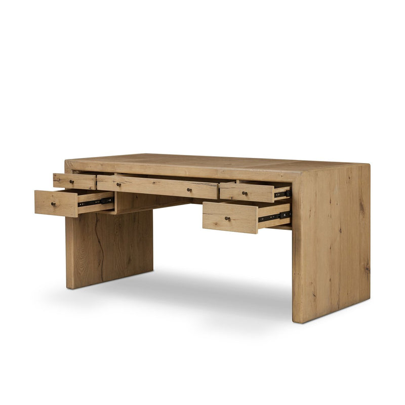 Nico Desk - Aged Natural Oak Veneer