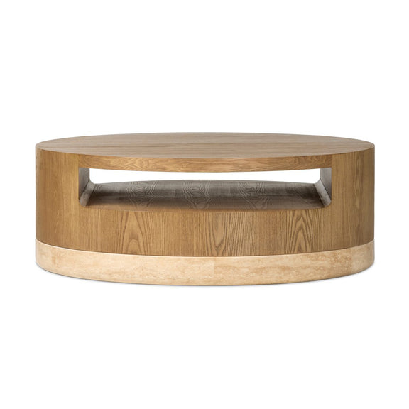 Sager Coffee Table - Amber Ash Veneer