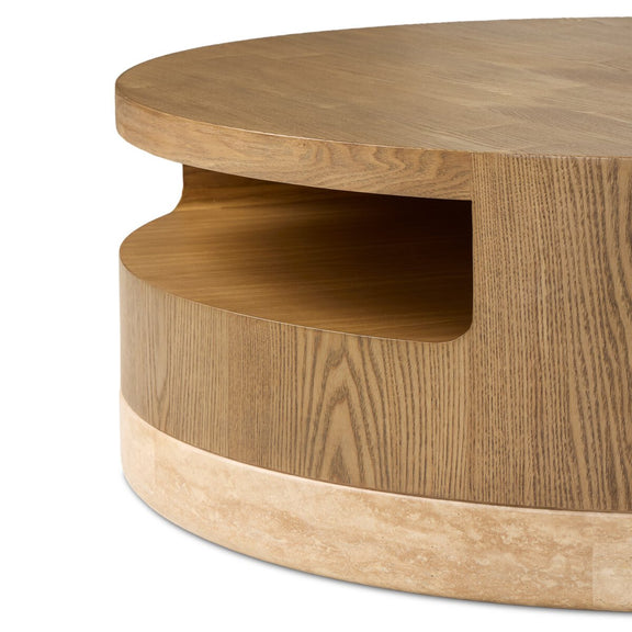 Sager Coffee Table - Amber Ash Veneer