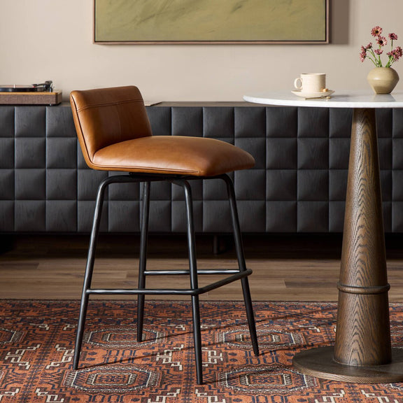 Ridley Swivel Stool - Sonoma Chestnut