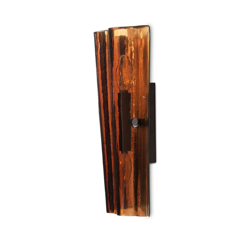 Thea Sconce - Amber Glass