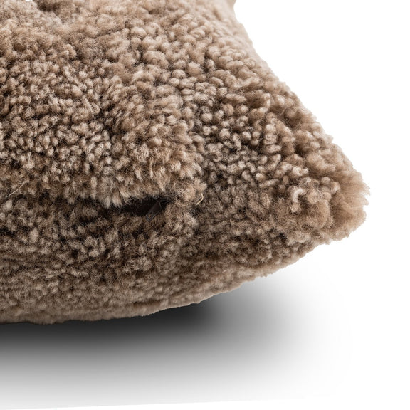 Toby Pillow - Taupe Shearling