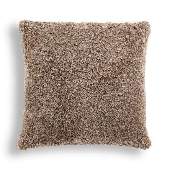 Toby Pillow - Taupe Shearling