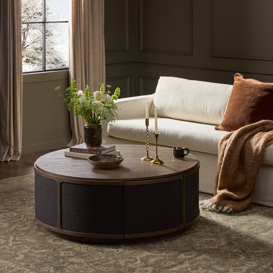 Bertie Coffee Table - Stained Saddle Brown Sungkai Veneer
