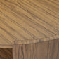 Damari Round Coffee Table - Medium Brown Limba