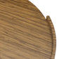 Damari Round Coffee Table - Medium Brown Limba