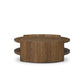 Damari Round Coffee Table - Medium Brown Limba