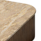 Kamina Coffee Table - Fossil Marble