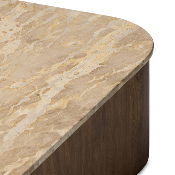 Kamina Coffee Table - Fossil Marble