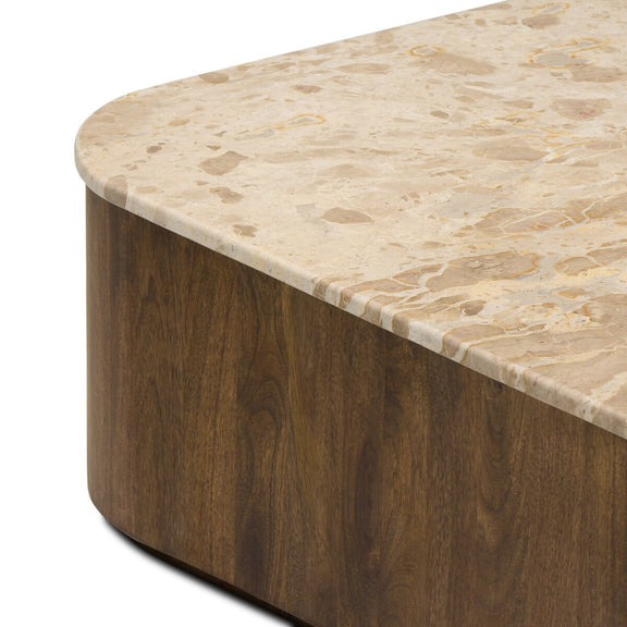 Kamina Coffee Table - Fossil Marble