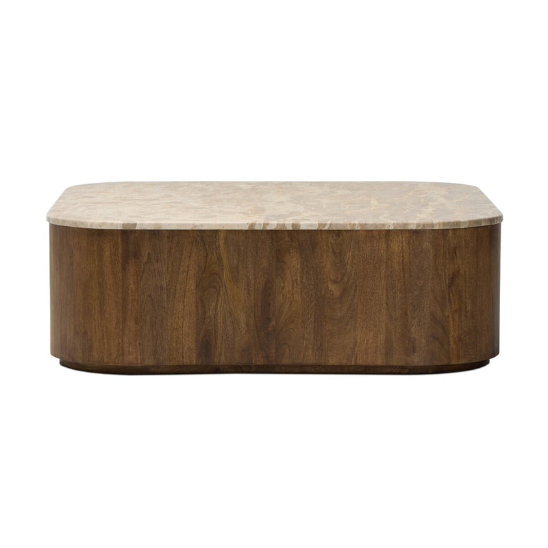 Kamina Coffee Table - Fossil Marble