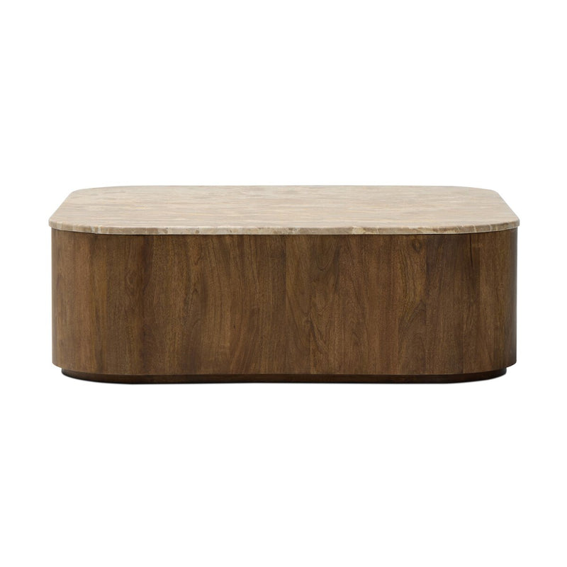 Kamina Coffee Table - Fossil Marble