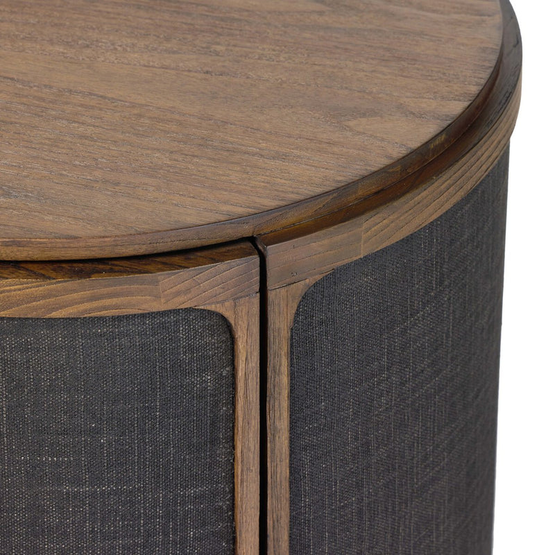 Bertie End Table - Stained Saddle Brown Sungkai Veneer